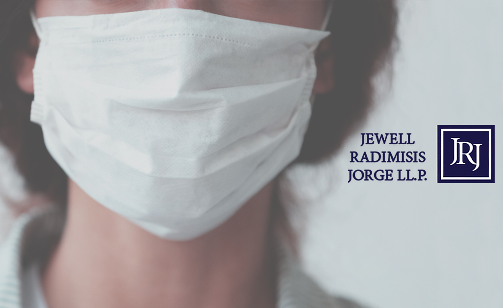 woman with white face mask