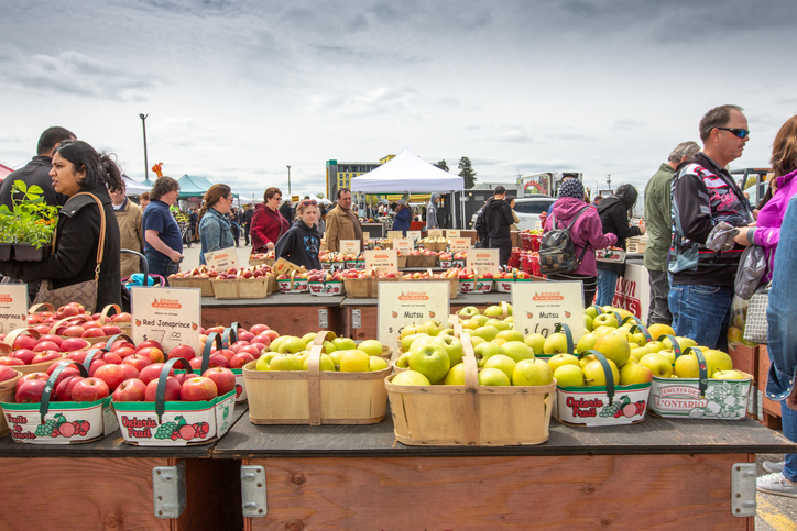 Close Up of Produce at a Farmers Market