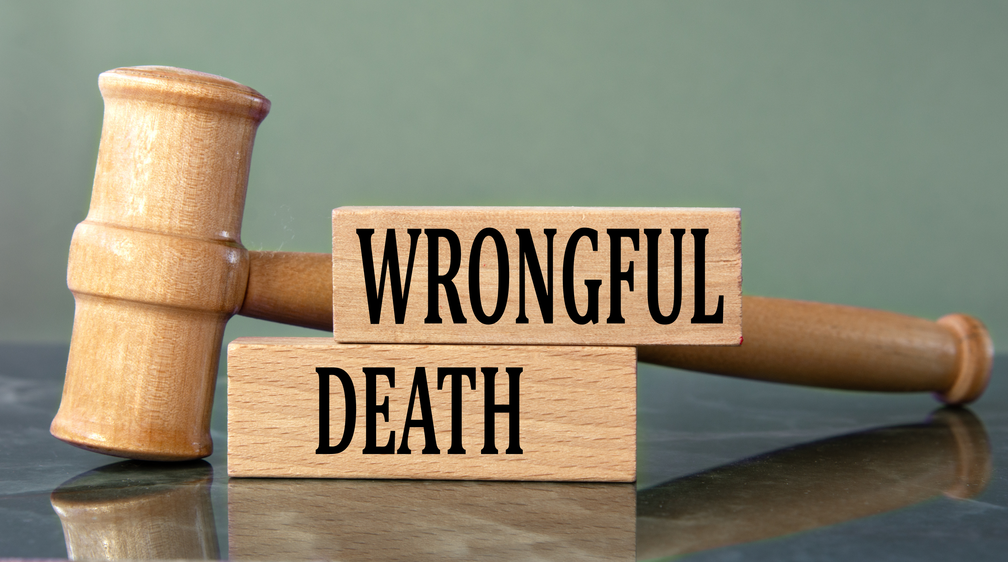Gavel and Wooden Blocks That Say Wrongful Death