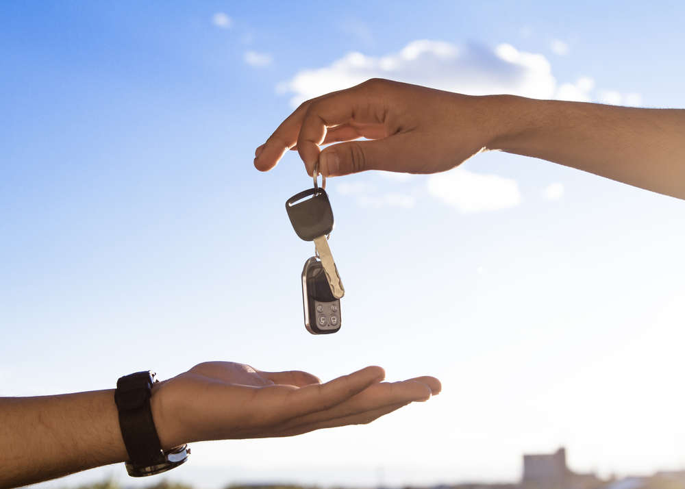 Handing over car keys